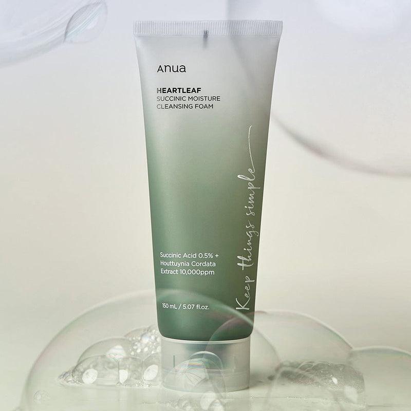 HEARTLEAF SUCCINIC MOISTURE CLEANSING FOAM 150ml