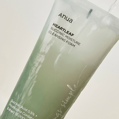 HEARTLEAF SUCCINIC MOISTURE CLEANSING FOAM 150ml